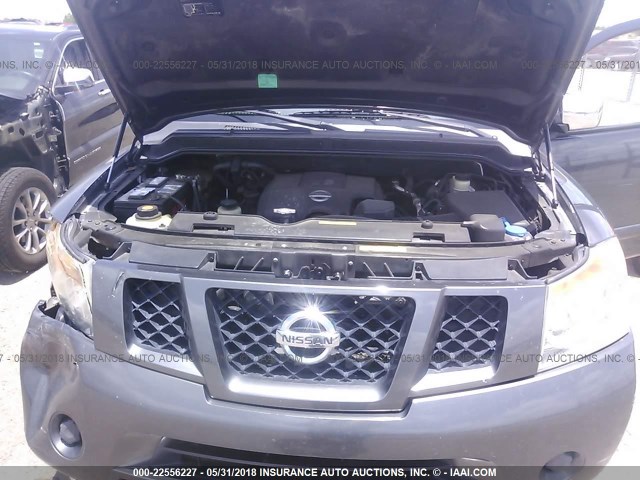 5N1BA08D88N607643 - 2008 NISSAN ARMADA SE/LE GRAY photo 10