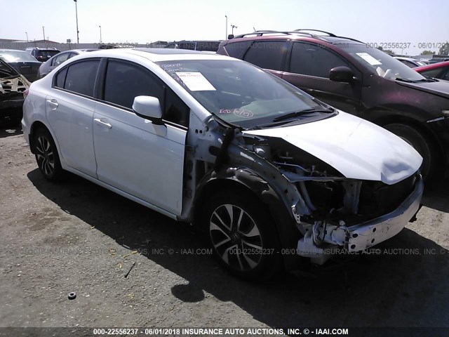 19XFB2F93DE004580 - 2013 HONDA CIVIC EXL თეთრი ფოტო 1