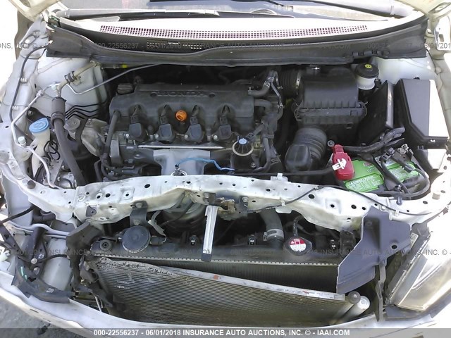 19XFB2F93DE004580 - 2013 HONDA CIVIC EXL თეთრი ფოტო 10