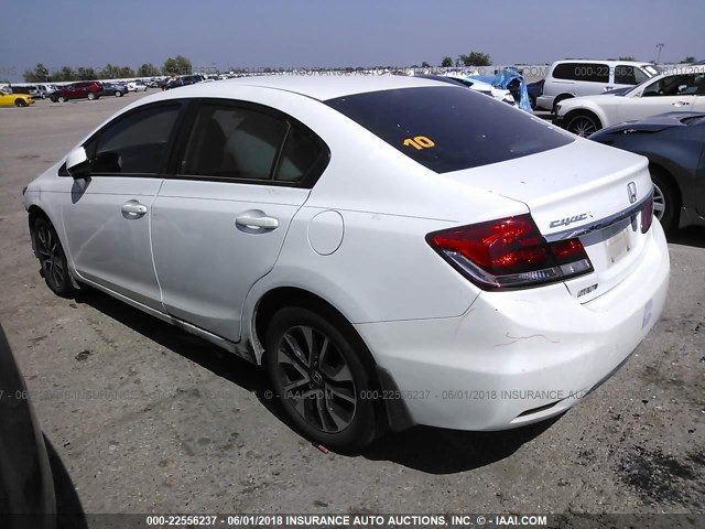 19XFB2F93DE004580 - 2013 HONDA CIVIC EXL თეთრი ფოტო 3