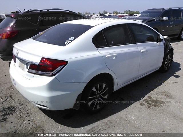 19XFB2F93DE004580 - 2013 HONDA CIVIC EXL თეთრი ფოტო 4