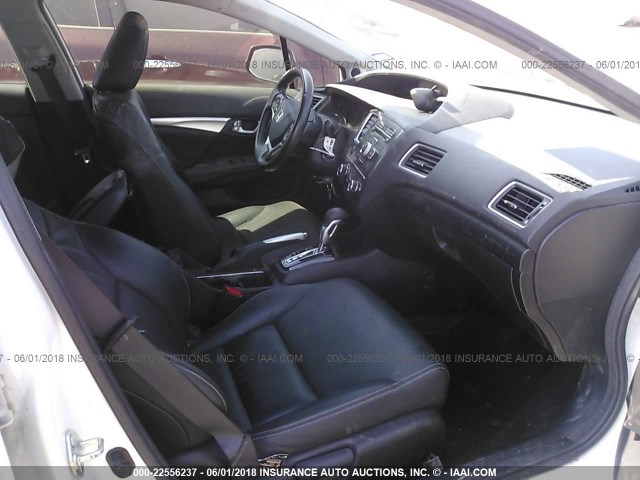 19XFB2F93DE004580 - 2013 HONDA CIVIC EXL თეთრი ფოტო 5