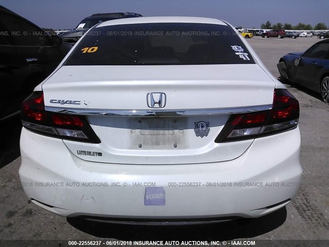 19XFB2F93DE004580 - 2013 HONDA CIVIC EXL თეთრი ფოტო 8