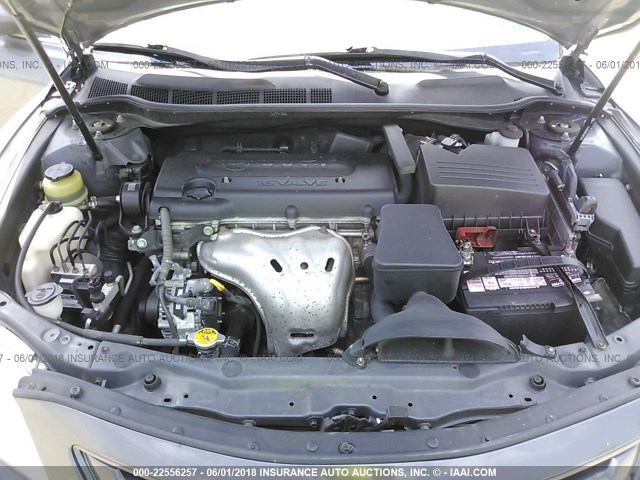 4T1BE46K07U571156 - 2007 TOYOTA CAMRY NEW GENERAT CE/LE/XLE/SE GRAY photo 10