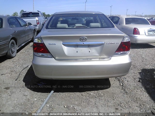 4T1BE30K86U105962 - 2006 TOYOTA CAMRY LE/XLE/SE ოქროსფერი ფოტო 6