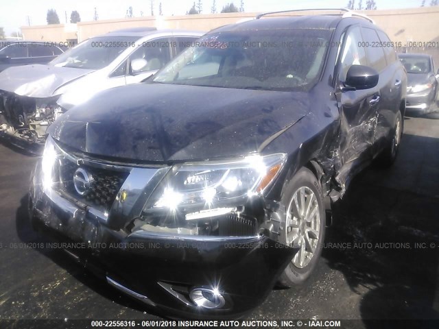 5N1AR2MNXGC623223 - 2016 NISSAN PATHFINDER S/SV/SL/PLATINUM 黑色 照片 2