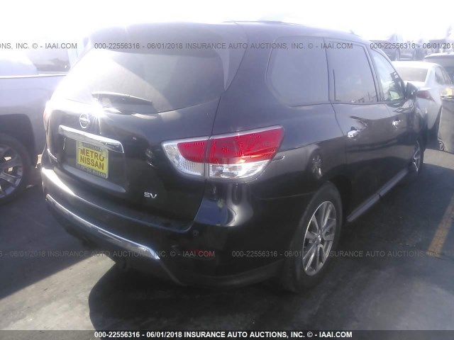 5N1AR2MNXGC623223 - 2016 NISSAN PATHFINDER S/SV/SL/PLATINUM 黑色 照片 4