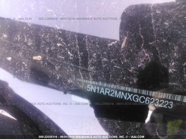 5N1AR2MNXGC623223 - 2016 NISSAN PATHFINDER S/SV/SL/PLATINUM 黑色 照片 9