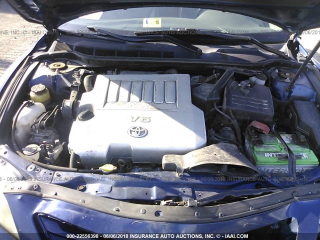 4T1BK46K28U065449 - 2008 TOYOTA CAMRY LE/XLE/SE ლურჯი ფოტო 10