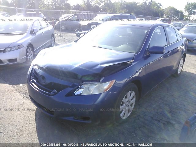 4T1BK46K28U065449 - 2008 TOYOTA CAMRY LE/XLE/SE ლურჯი ფოტო 2