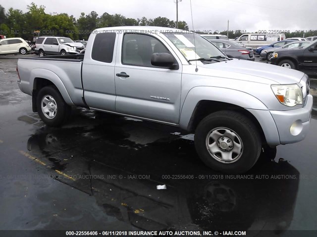 5TETU62N38Z470791 - 2008 TOYOTA TACOMA PRERUNNER ACCESS CAB SILVER photo 1