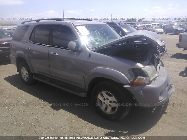 5TDBT48A61S016447 - 2001 TOYOTA SEQUOIA LIMITED SILVER photo 1