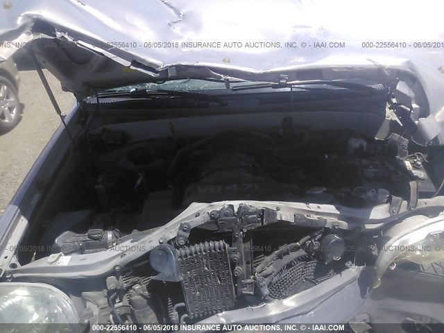 5TDBT48A61S016447 - 2001 TOYOTA SEQUOIA LIMITED SILVER photo 10