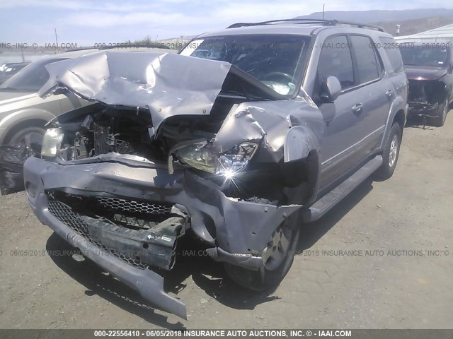 5TDBT48A61S016447 - 2001 TOYOTA SEQUOIA LIMITED SILVER photo 6