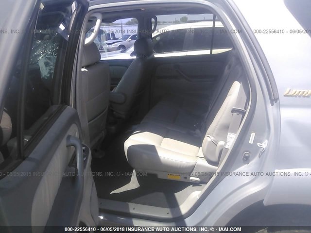 5TDBT48A61S016447 - 2001 TOYOTA SEQUOIA LIMITED SILVER photo 8