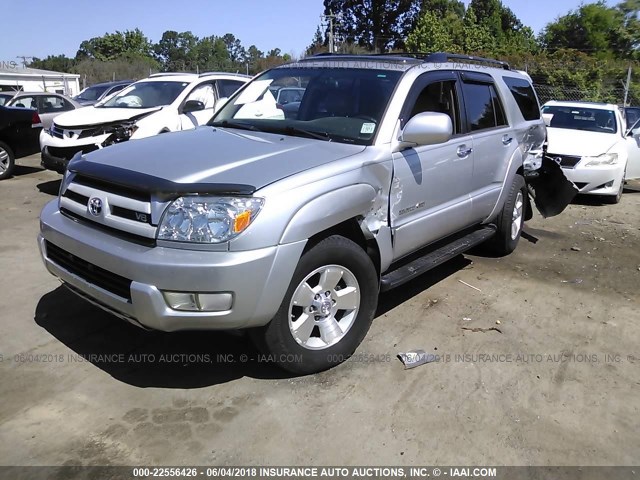 JTEBT17R050047672 - 2005 TOYOTA 4RUNNER LIMITED SILVER photo 2