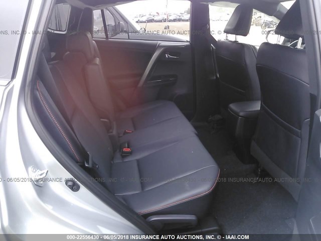 2T3NFREV8GW259225 - 2016 TOYOTA RAV4 SE GRAY photo 8