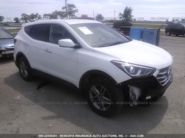 5NMZTDLB1HH001527 - 2017 HYUNDAI SANTA FE SPORT  WHITE photo 1