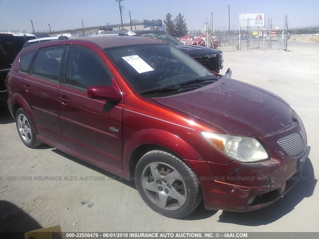 5Y2SL65887Z414117 - 2007 PONTIAC VIBE RED photo 1