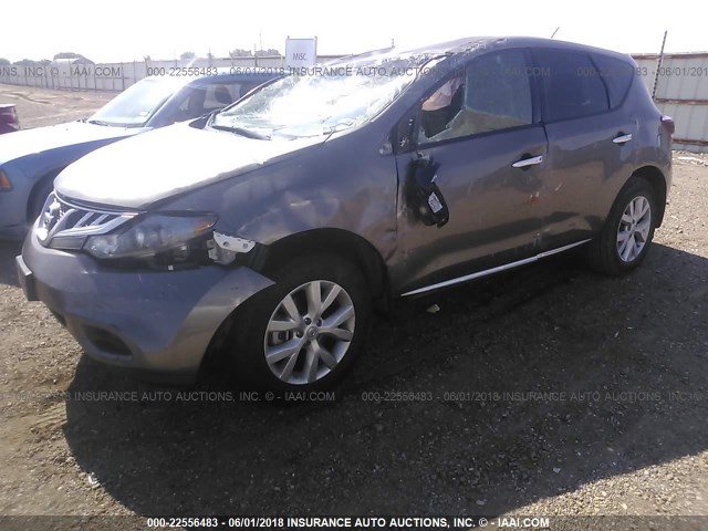 JN8AZ1MU2BW061271 - 2011 NISSAN MURANO S/SL/LE TAN photo 2