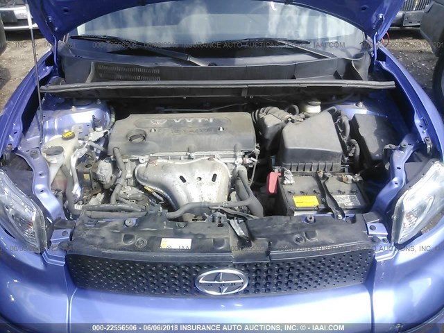 JTLZE4FE8A1116968 - 2010 TOYOTA SCION XB ლურჯი ფოტო 10