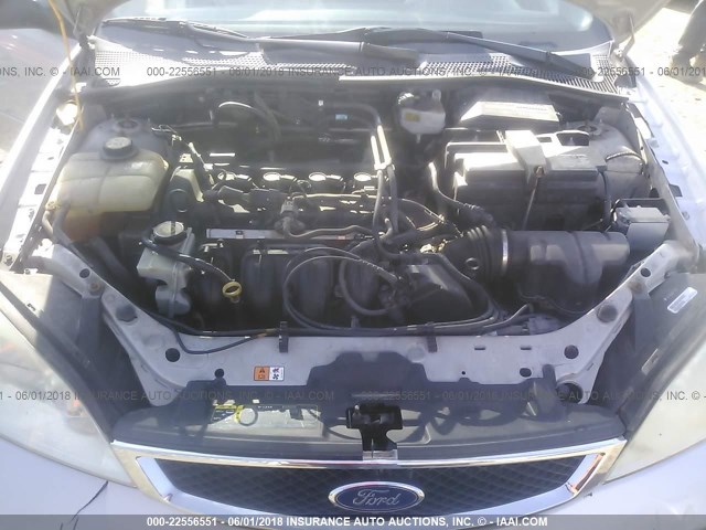 1FAHP34N67W179387 - 2007 FORD FOCUS ZX4/S/SE/SES 银色 照片 10