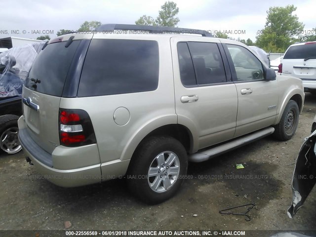 1FMEU63E27UB67916 - 2007 FORD EXPLORER XLT TAN photo 4