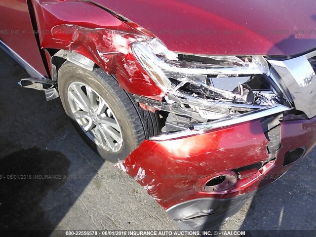 5N1AR2MN5EC648639 - 2014 NISSAN PATHFINDER S/SV/SL/PLATINUM 栗色 照片 6