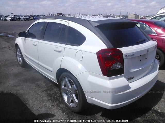 1B3HB78BX9D111206 - 2009 DODGE CALIBER R/T WHITE photo 3