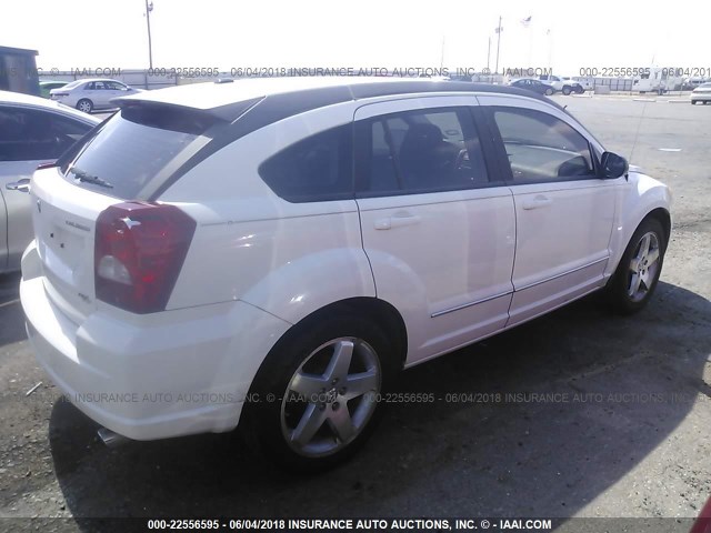 1B3HB78BX9D111206 - 2009 DODGE CALIBER R/T WHITE photo 4