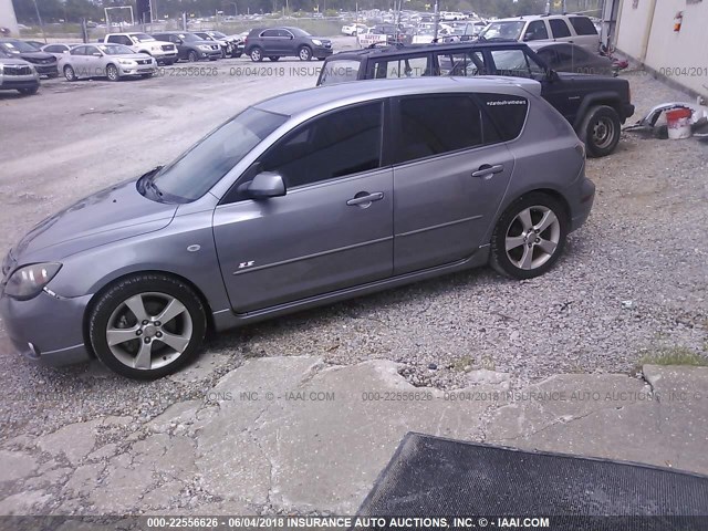 JM1BK143951227282 - 2005 MAZDA 3 HATCHBACK GRAY photo 2