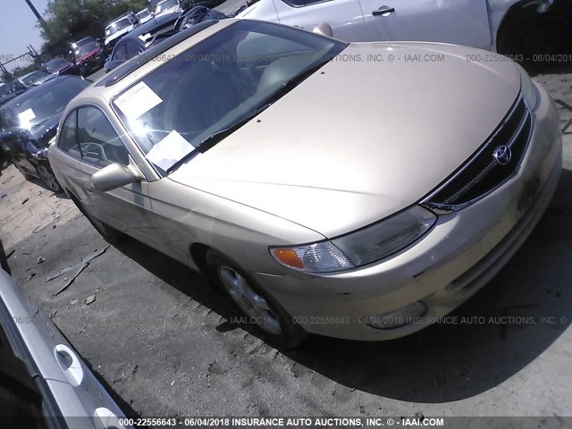 2T1CF22PX1C458623 - 2001 TOYOTA CAMRY SOLARA SE/SLE ოქროსფერი ფოტო 1