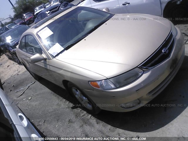 2T1CF22PX1C458623 - 2001 TOYOTA CAMRY SOLARA SE/SLE GOLD photo 1