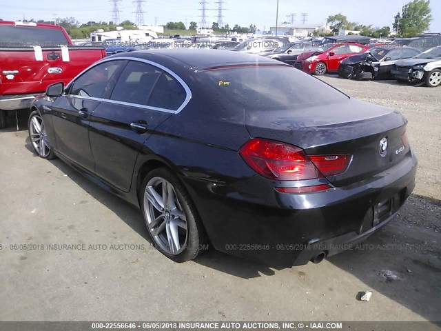 WBA6A0C59DDZ04391 - 2013 BMW 640 I BLACK photo 3