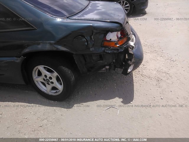 1G2WJ12MXTF205201 - 1996 PONTIAC GRAND PRIX SE მწვანე ფოტო 6