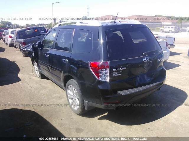 JF2SHAGCXDH439397 - 2013 SUBARU FORESTER TOURING 黑色 照片 3