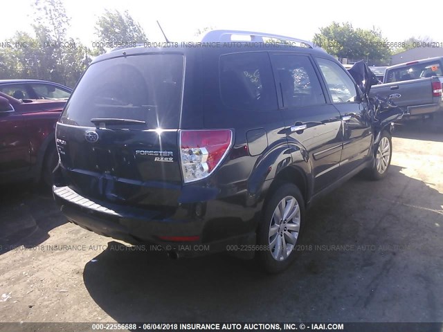 JF2SHAGCXDH439397 - 2013 SUBARU FORESTER TOURING 黑色 照片 4