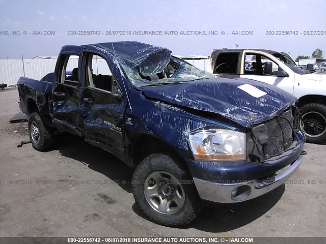 3D7KS28C86G230733 - 2006 DODGE RAM 2500 ST/SLT/LARAMIE BLUE photo 1