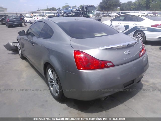 JNKCV64E08M117989 - 2008 INFINITI G37 JOURNEY/SPORT GRAY photo 3