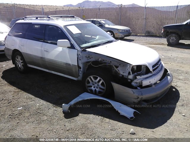 4S3BH686217601013 - 2001 SUBARU LEGACY OUTBACK LIMITED WHITE photo 1