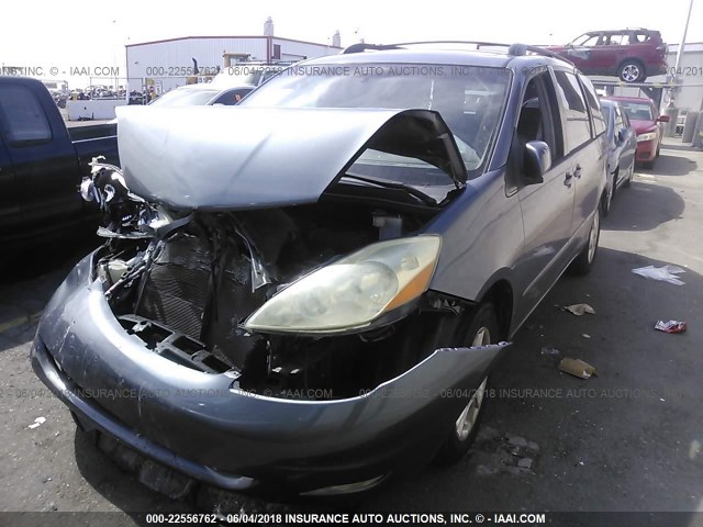 5TDZA22C86S485839 - 2006 TOYOTA SIENNA XLE/XLE LIMITED GRAY photo 2