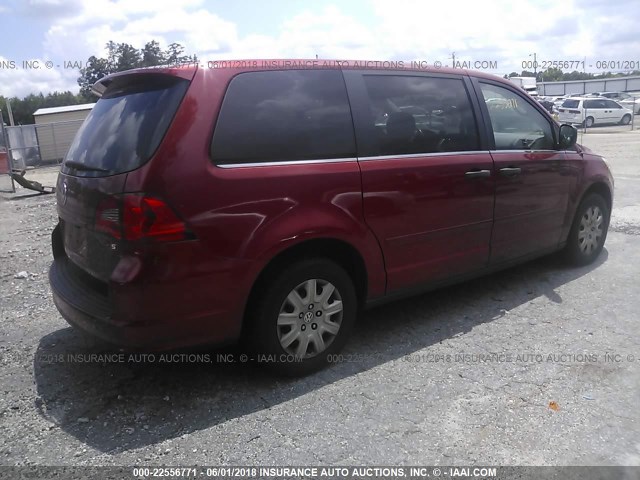 2V8HW441X9R559395 - 2009 VOLKSWAGEN ROUTAN S წითელი ფოტო 4