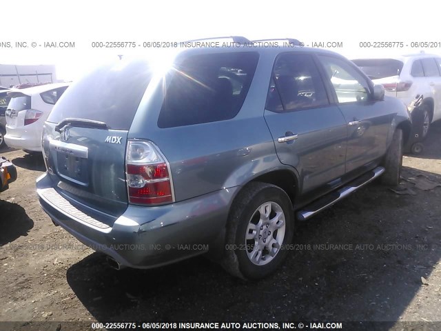 2HNYD18846H533006 - 2006 ACURA MDX TOURING BLUE photo 4