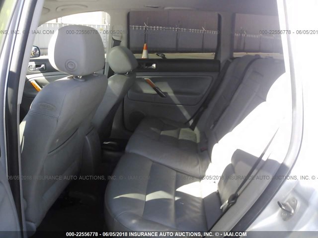WVWWH63B34E014809 - 2004 VOLKSWAGEN PASSAT GLX 银色 照片 8
