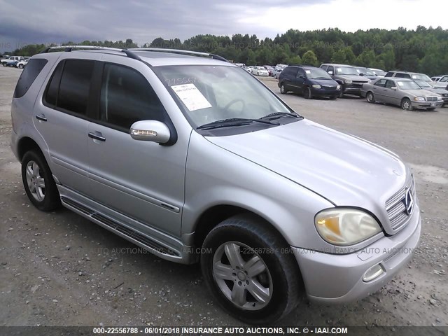 4JGAB75E05A565633 - 2005 MERCEDES-BENZ ML 500 SILVER photo 6