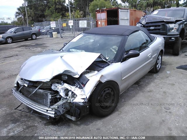 1C3EL45X36N103780 - 2006 CHRYSLER SEBRING SILVER photo 2