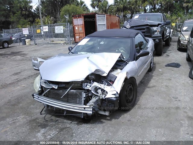 1C3EL45X36N103780 - 2006 CHRYSLER SEBRING SILVER photo 6