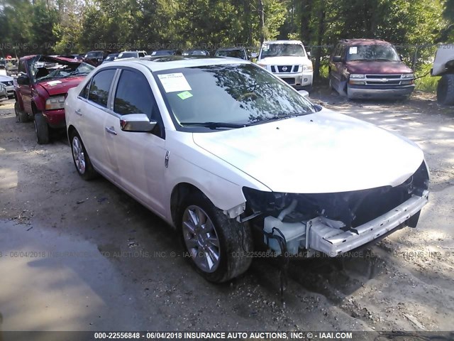 3LNHL2GC6AR615235 - 2010 LINCOLN MKZ WHITE photo 1