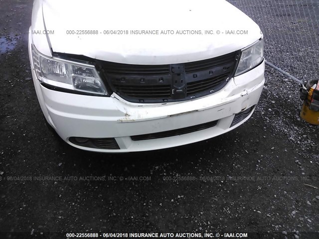 3D4GH57V39T591028 - 2009 DODGE JOURNEY SXT WHITE photo 6