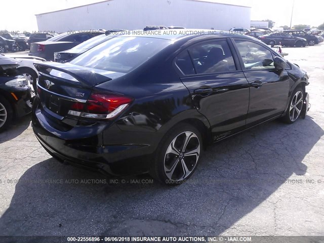 2HGFB6E56EH704445 - 2014 HONDA CIVIC SI BLACK photo 4